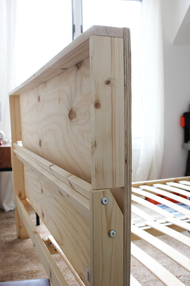 DIY Ikea Hack Upholstered Bed — Lauren Koster Creative